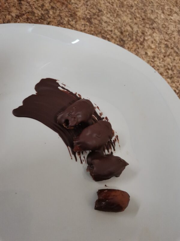Dátiles con chocolate